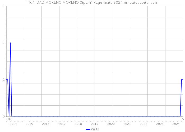 TRINIDAD MORENO MORENO (Spain) Page visits 2024 