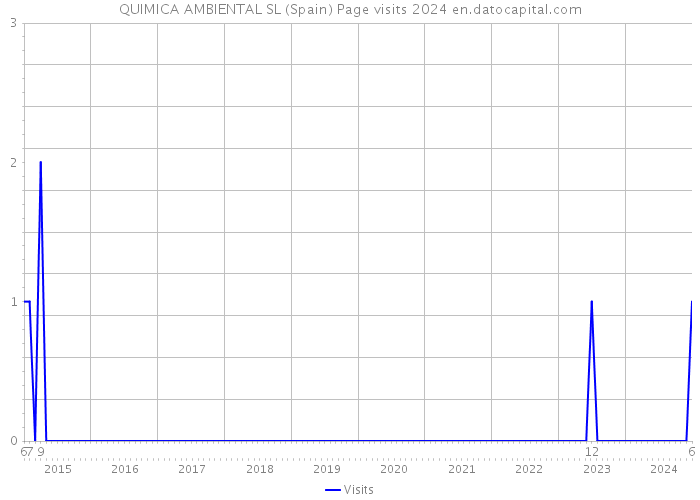 QUIMICA AMBIENTAL SL (Spain) Page visits 2024 