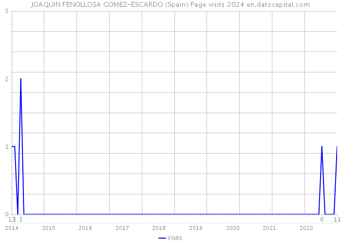 JOAQUIN FENOLLOSA GOMEZ-ESCARDO (Spain) Page visits 2024 