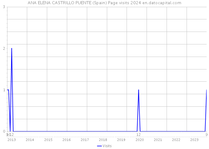 ANA ELENA CASTRILLO PUENTE (Spain) Page visits 2024 