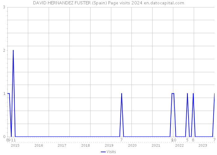 DAVID HERNANDEZ FUSTER (Spain) Page visits 2024 