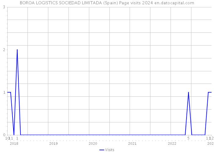 BOROA LOGISTICS SOCIEDAD LIMITADA (Spain) Page visits 2024 
