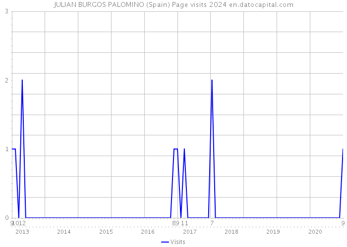 JULIAN BURGOS PALOMINO (Spain) Page visits 2024 