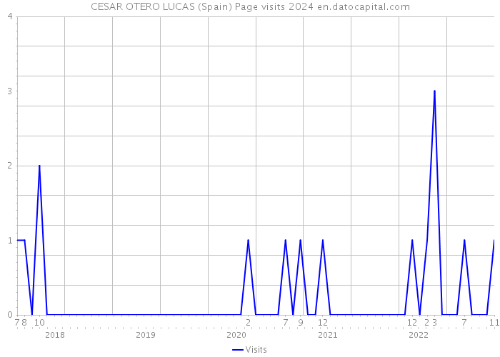 CESAR OTERO LUCAS (Spain) Page visits 2024 