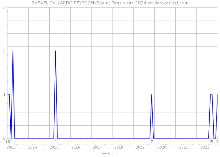 RAFAEL GALLARDO PEYPOCH (Spain) Page visits 2024 