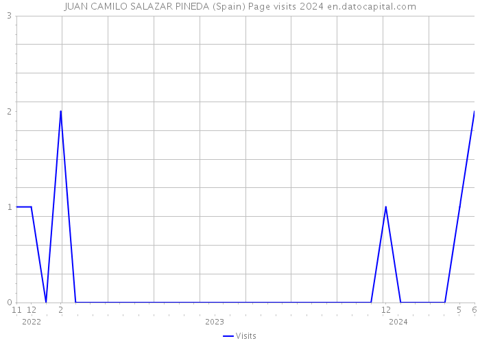 JUAN CAMILO SALAZAR PINEDA (Spain) Page visits 2024 