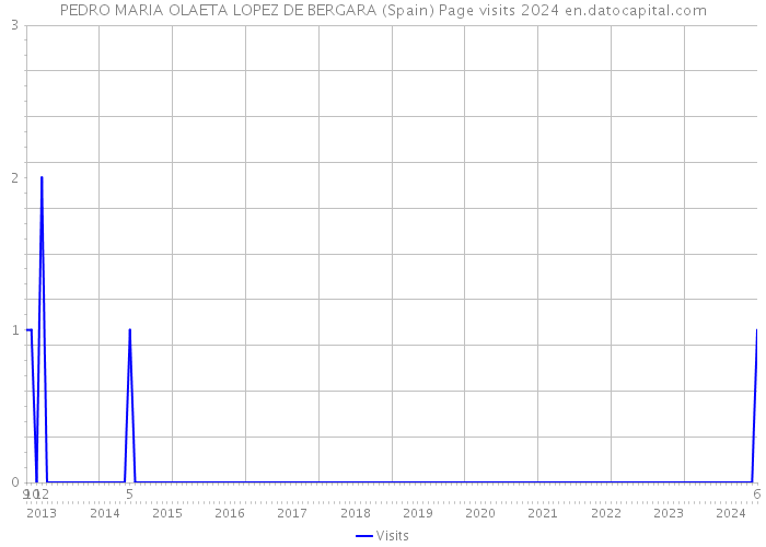 PEDRO MARIA OLAETA LOPEZ DE BERGARA (Spain) Page visits 2024 