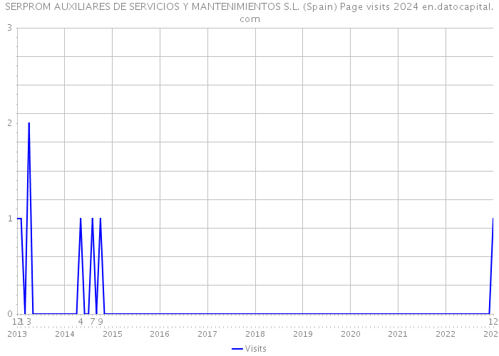 SERPROM AUXILIARES DE SERVICIOS Y MANTENIMIENTOS S.L. (Spain) Page visits 2024 