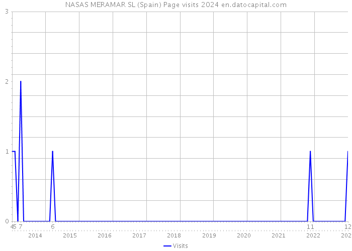 NASAS MERAMAR SL (Spain) Page visits 2024 