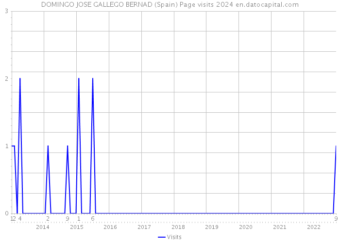 DOMINGO JOSE GALLEGO BERNAD (Spain) Page visits 2024 