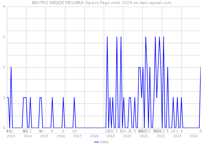 BEATRIZ MEIJIDE REGUERA (Spain) Page visits 2024 