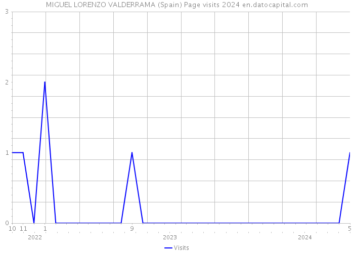 MIGUEL LORENZO VALDERRAMA (Spain) Page visits 2024 