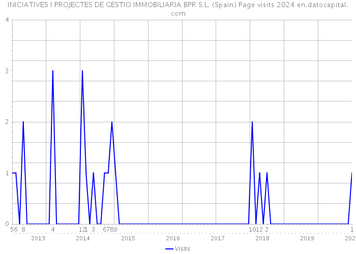 INICIATIVES I PROJECTES DE GESTIO IMMOBILIARIA BPR S.L. (Spain) Page visits 2024 