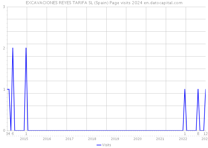 EXCAVACIONES REYES TARIFA SL (Spain) Page visits 2024 