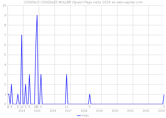 GONZALO GONZALEZ MULLER (Spain) Page visits 2024 