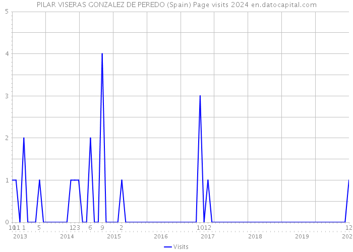 PILAR VISERAS GONZALEZ DE PEREDO (Spain) Page visits 2024 