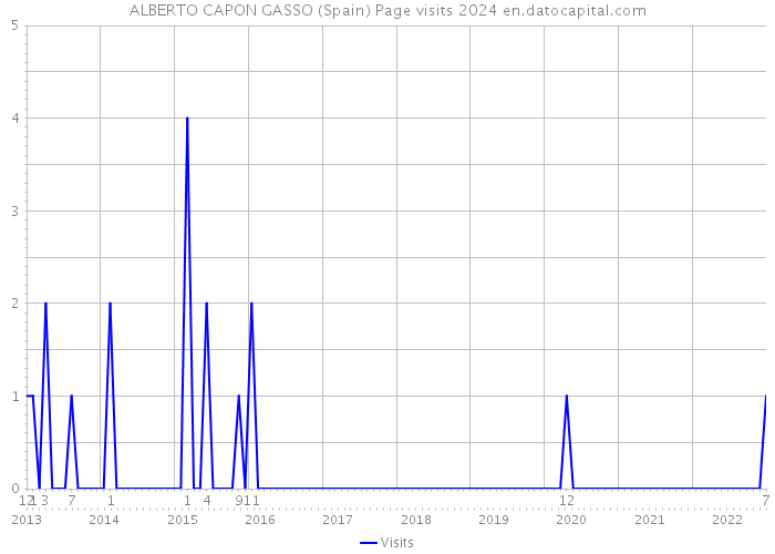 ALBERTO CAPON GASSO (Spain) Page visits 2024 