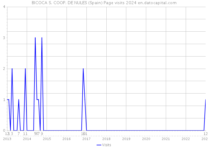 BICOCA S. COOP. DE NULES (Spain) Page visits 2024 