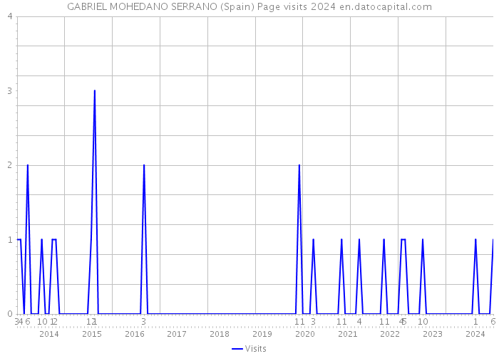GABRIEL MOHEDANO SERRANO (Spain) Page visits 2024 