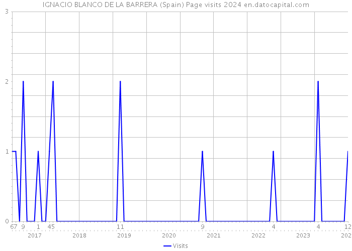 IGNACIO BLANCO DE LA BARRERA (Spain) Page visits 2024 