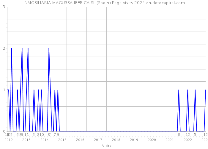 INMOBILIARIA MAGURSA IBERICA SL (Spain) Page visits 2024 