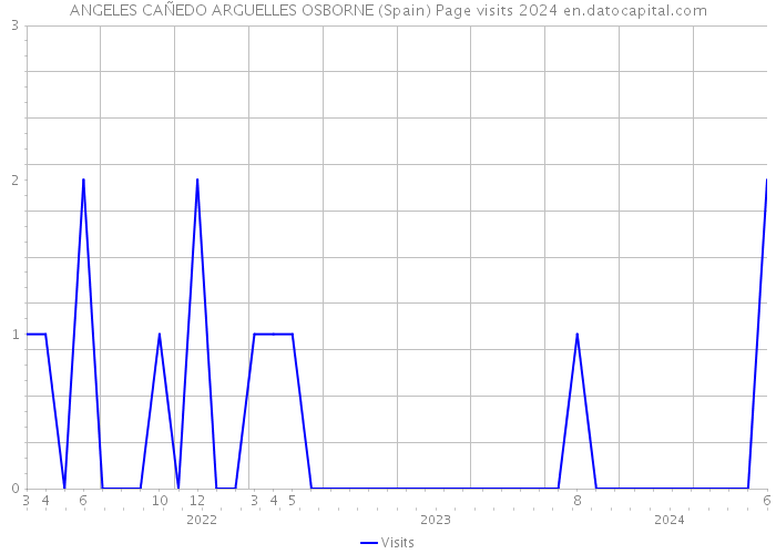 ANGELES CAÑEDO ARGUELLES OSBORNE (Spain) Page visits 2024 