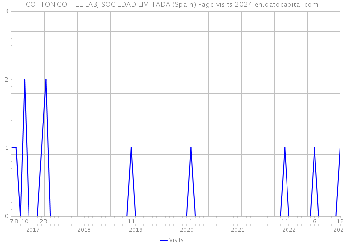 COTTON COFFEE LAB, SOCIEDAD LIMITADA (Spain) Page visits 2024 