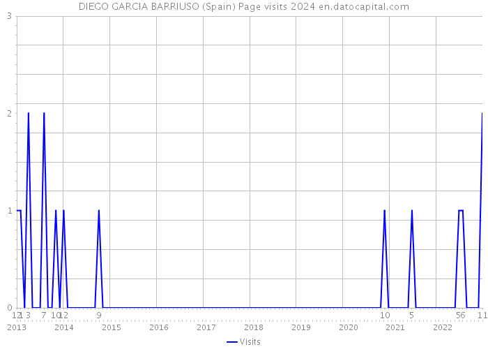 DIEGO GARCIA BARRIUSO (Spain) Page visits 2024 