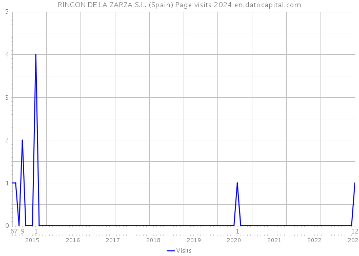 RINCON DE LA ZARZA S.L. (Spain) Page visits 2024 