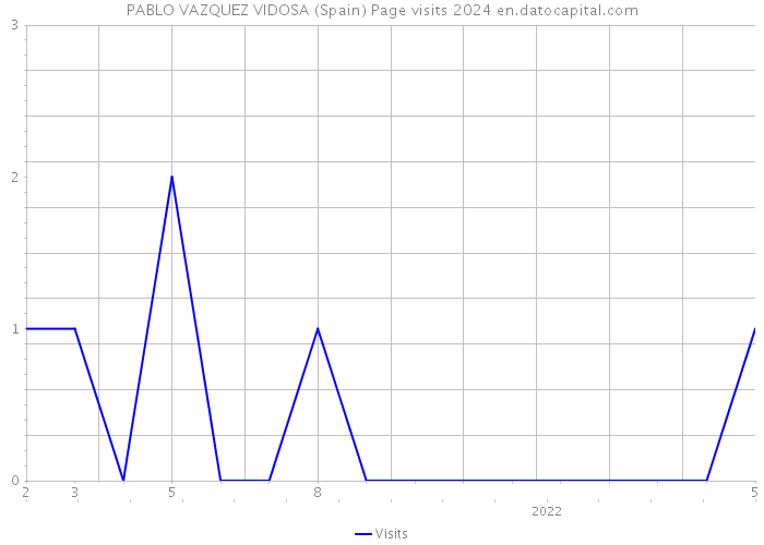 PABLO VAZQUEZ VIDOSA (Spain) Page visits 2024 