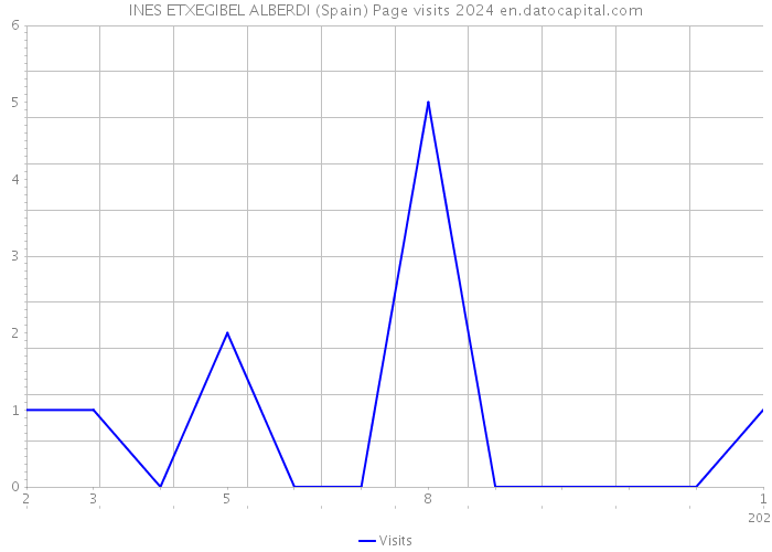 INES ETXEGIBEL ALBERDI (Spain) Page visits 2024 