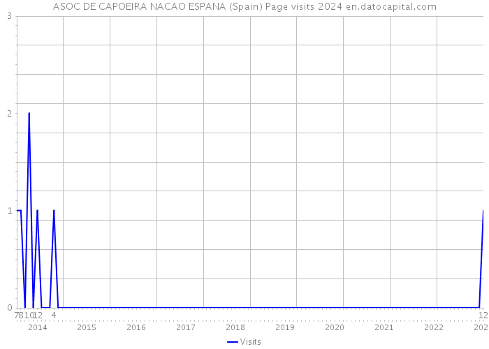ASOC DE CAPOEIRA NACAO ESPANA (Spain) Page visits 2024 