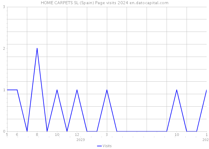 HOME CARPETS SL (Spain) Page visits 2024 