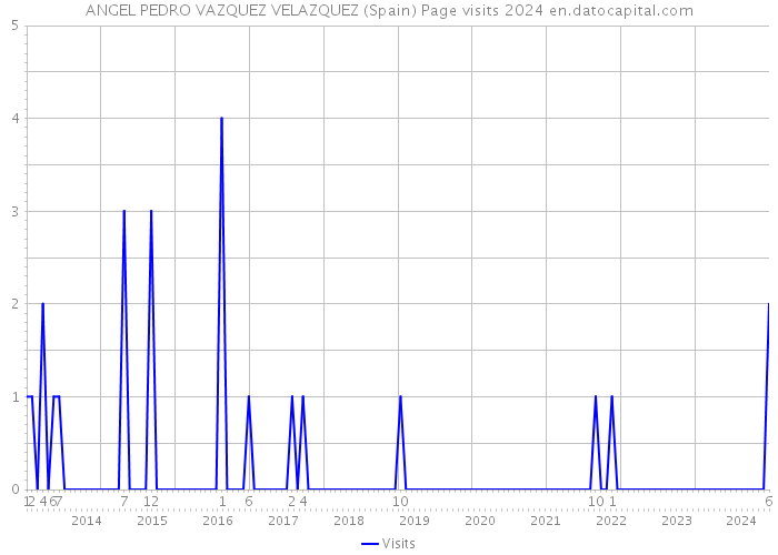 ANGEL PEDRO VAZQUEZ VELAZQUEZ (Spain) Page visits 2024 