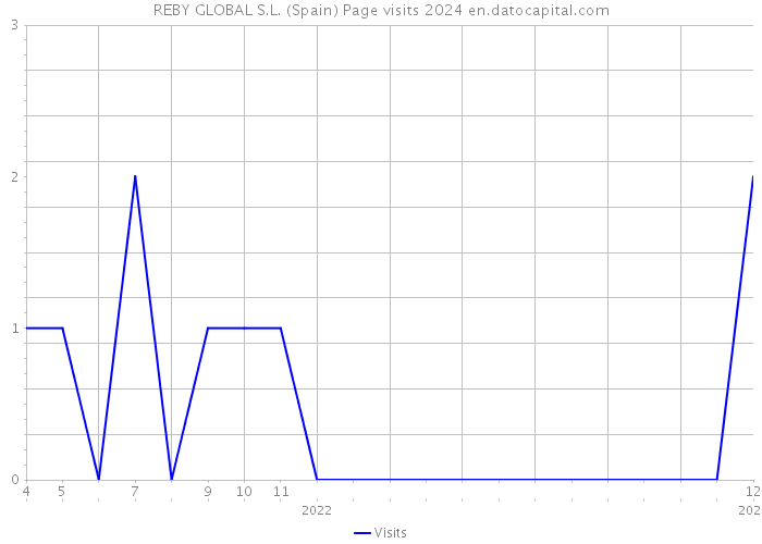 REBY GLOBAL S.L. (Spain) Page visits 2024 