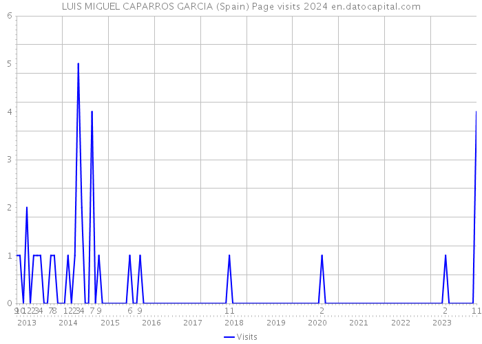 LUIS MIGUEL CAPARROS GARCIA (Spain) Page visits 2024 