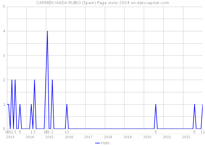 CARMEN VIADA RUBIO (Spain) Page visits 2024 