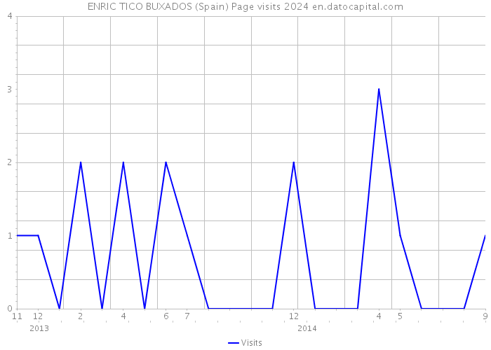 ENRIC TICO BUXADOS (Spain) Page visits 2024 