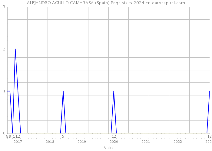 ALEJANDRO AGULLO CAMARASA (Spain) Page visits 2024 