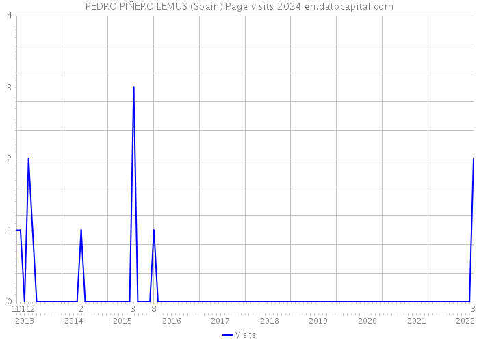 PEDRO PIÑERO LEMUS (Spain) Page visits 2024 