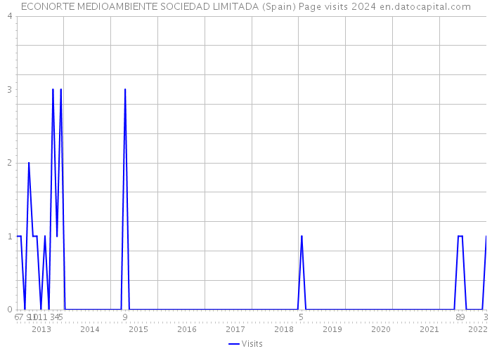 ECONORTE MEDIOAMBIENTE SOCIEDAD LIMITADA (Spain) Page visits 2024 