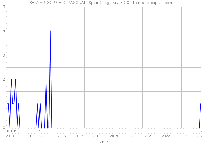 BERNARDO PRIETO PASCUAL (Spain) Page visits 2024 