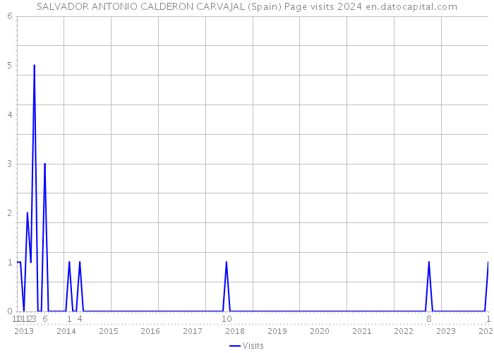 SALVADOR ANTONIO CALDERON CARVAJAL (Spain) Page visits 2024 
