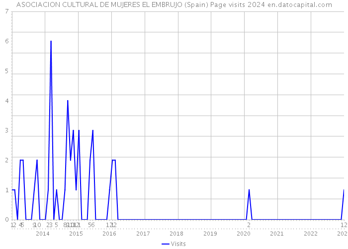ASOCIACION CULTURAL DE MUJERES EL EMBRUJO (Spain) Page visits 2024 
