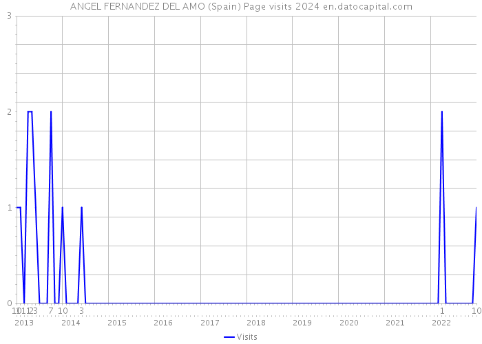 ANGEL FERNANDEZ DEL AMO (Spain) Page visits 2024 