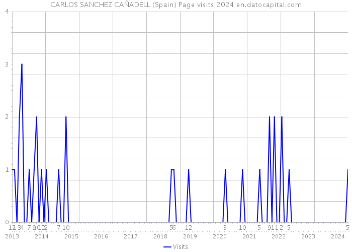 CARLOS SANCHEZ CAÑADELL (Spain) Page visits 2024 