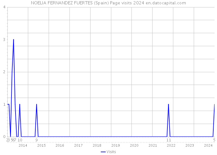NOELIA FERNANDEZ FUERTES (Spain) Page visits 2024 