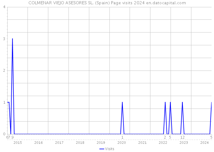 COLMENAR VIEJO ASESORES SL. (Spain) Page visits 2024 