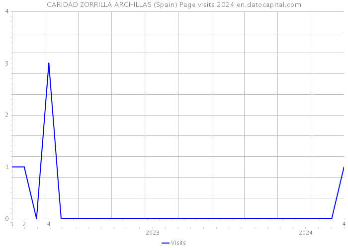 CARIDAD ZORRILLA ARCHILLAS (Spain) Page visits 2024 