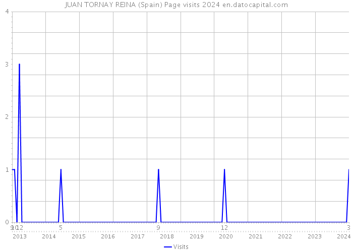 JUAN TORNAY REINA (Spain) Page visits 2024 